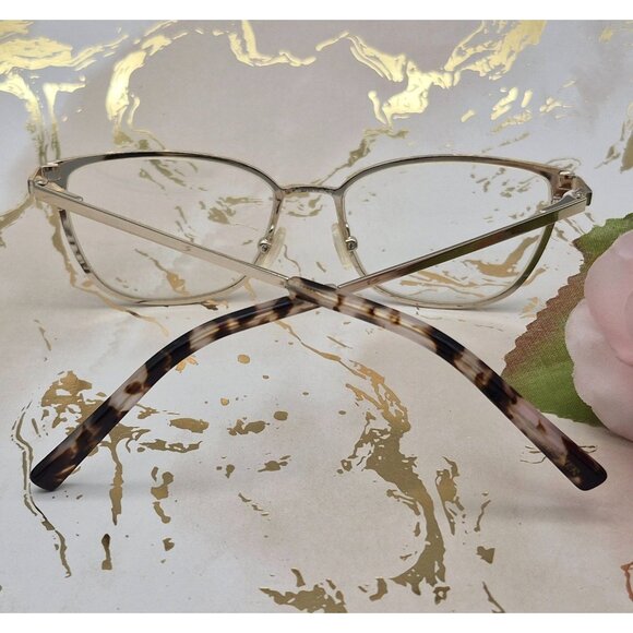 FLOWER Drew Barrymore Women’s Gold Eyeglasses Frames 51-16-145mm Lindsay Cat Eye - Picture 5 of 11